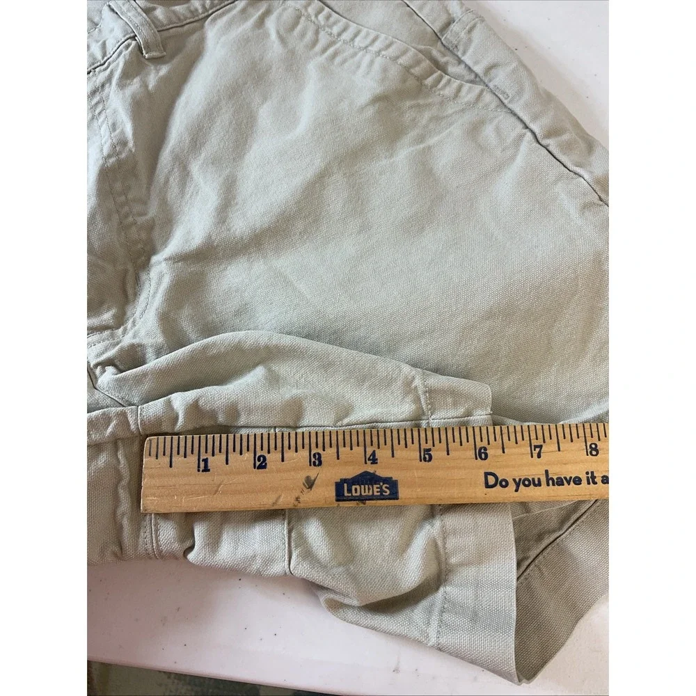 Vtg 90s Patagonia Original Stand Up Shorts Men 36 Beige Canvas Organic Cotton